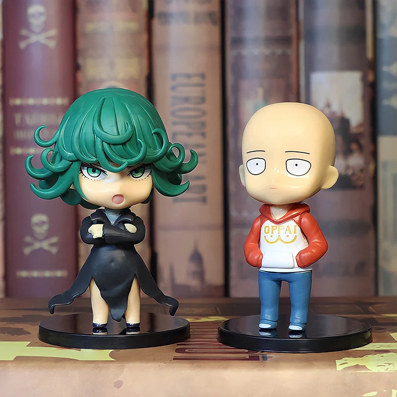 One Punch Saitama, Genos, Garou, and Tatsumaki set