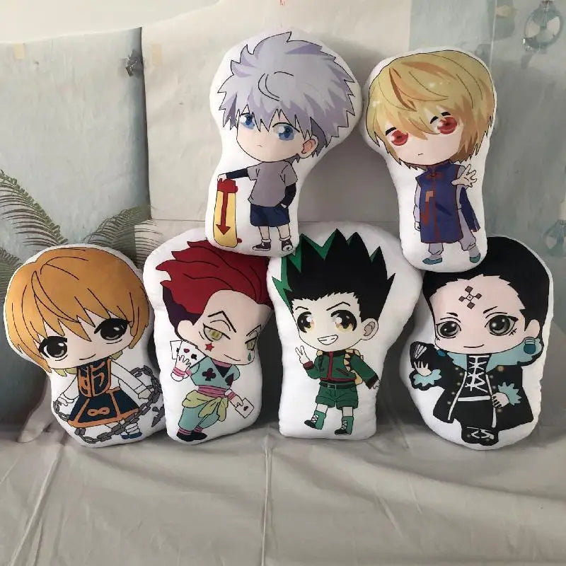 Hunter X Hunter Small Pillows Gon Freecss, Hisoka, Killua, Kurapika, and Chrollo