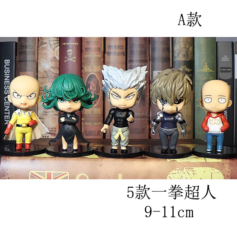 One Punch Saitama, Genos, Garou, and Tatsumaki set