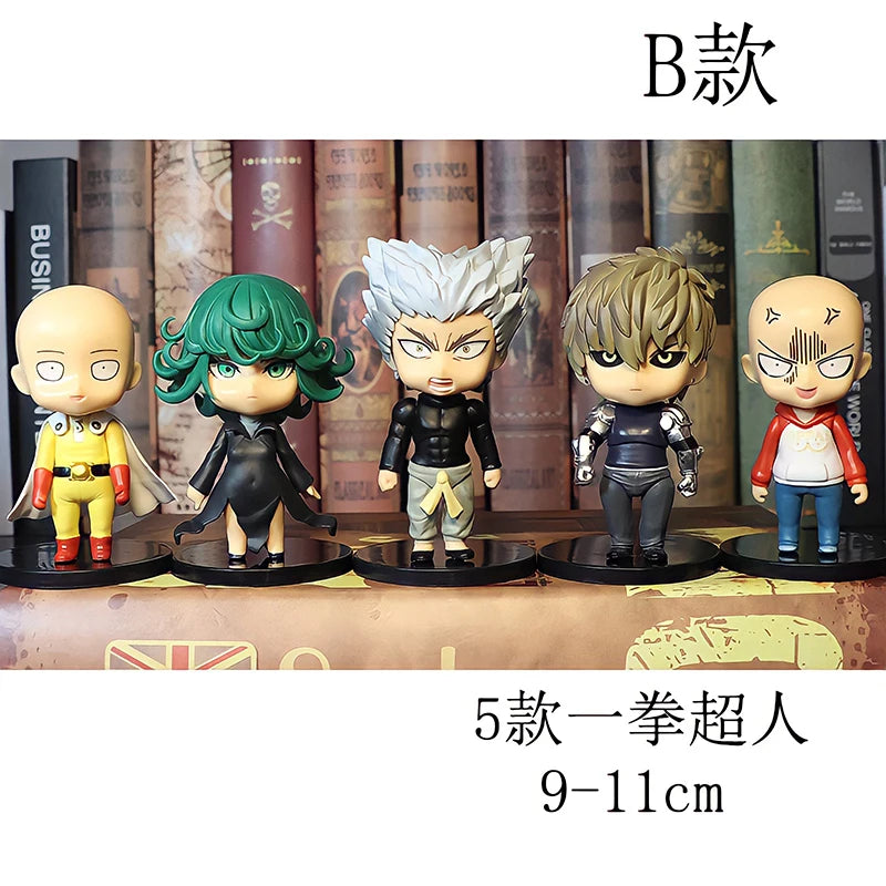 One Punch Saitama, Genos, Garou, and Tatsumaki set