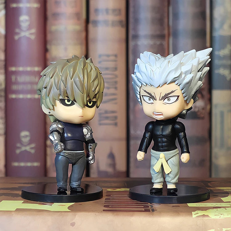 One Punch Saitama, Genos, Garou, and Tatsumaki set