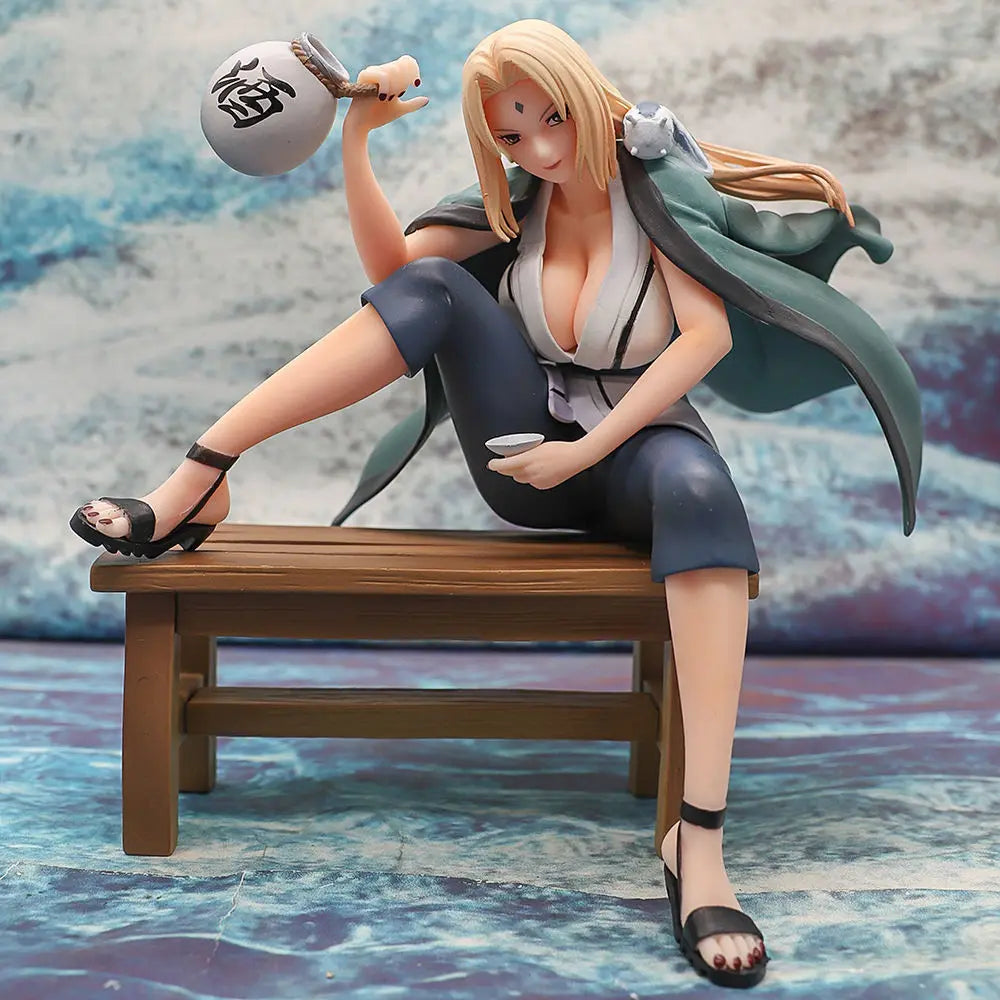 Naruto Shippuden Sexy Girl Tsunade drinking figurine