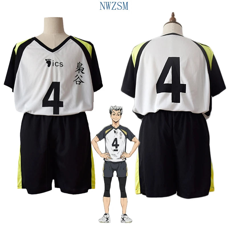 Haikyuu!! Fukurodani Bokuto Koutarou Uniform T-shirt and Shorts Cosplay