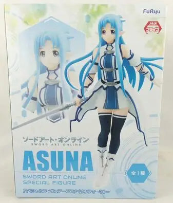 Sword Art Online Asuna as Fairy w/blue hair and sword figure