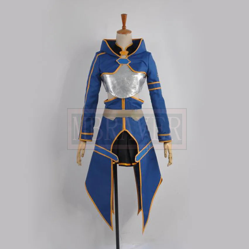 Sword Art Online Silica blue cosplay costume