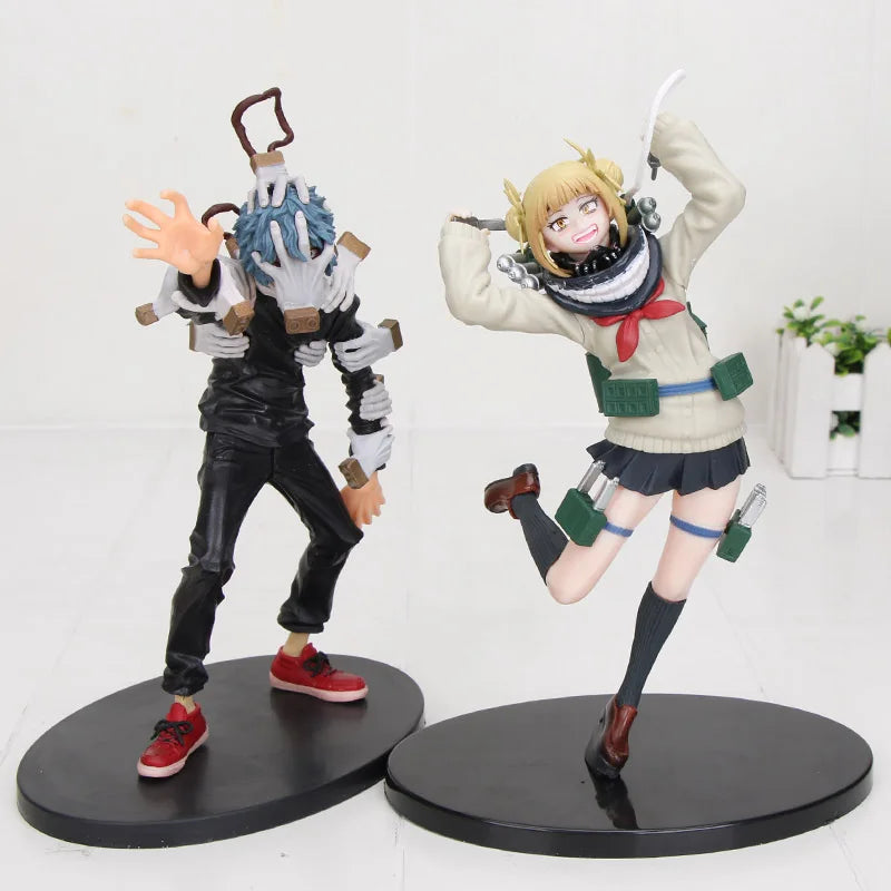 My Hero Academia Midoriya, Todoroki, Bakugo, Eraser, Uravity, Kirishima, Tomura, and Himiko Toga figures