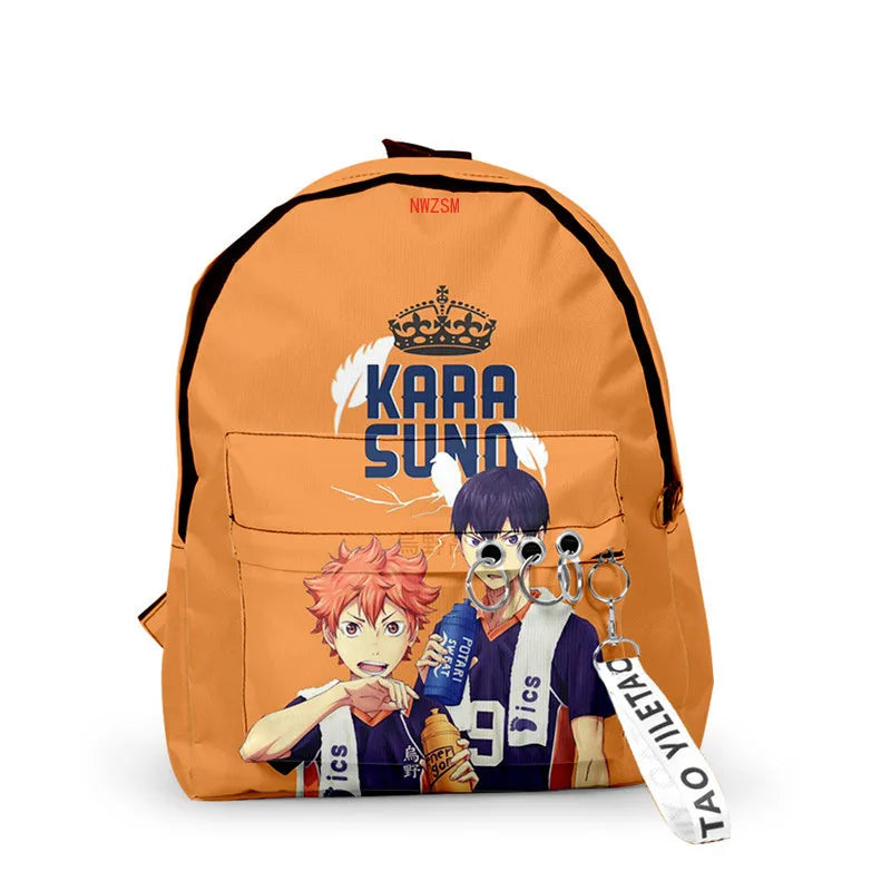 Haikyuu!! School Backpacks in Uniform styles by number and Shoyo Hinata styles