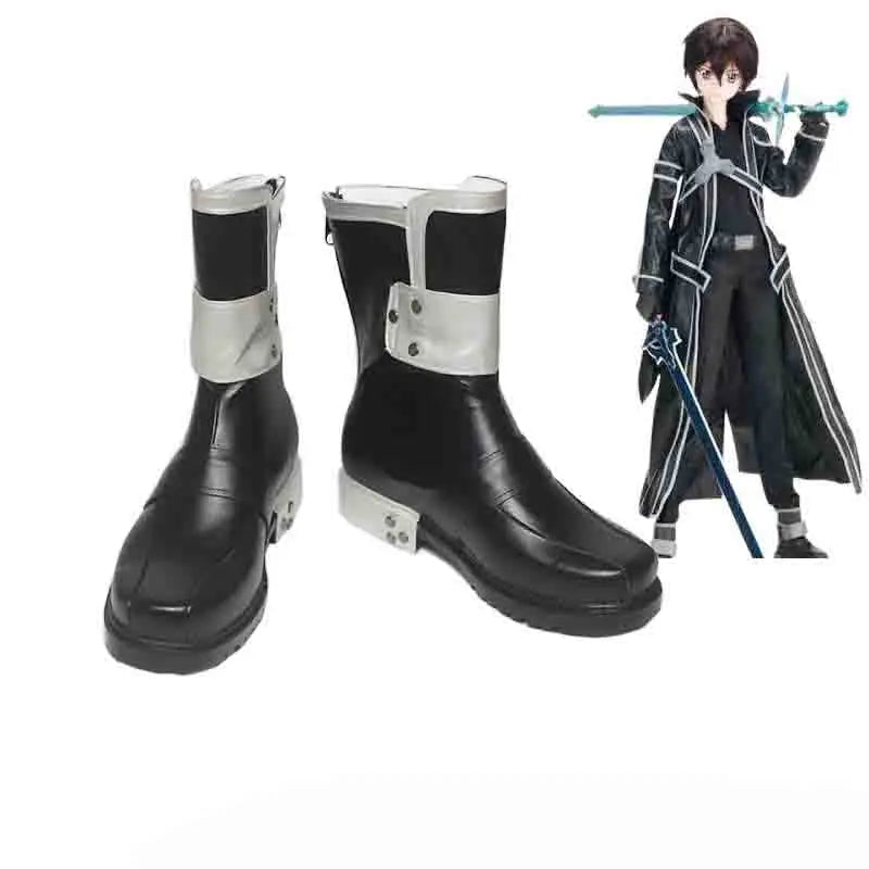 Sword Art Online Cosplay Kirito Boots for Men or Women