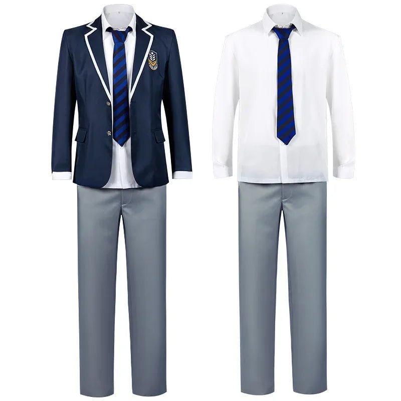 BLUE LOCK Full Suit Isagi High School Cosplay Costume Uniform