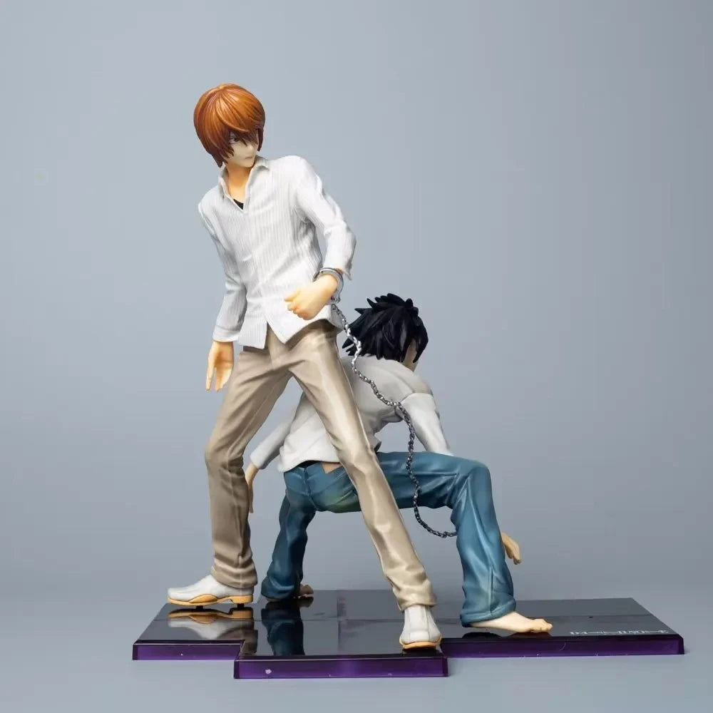 Death Note L Lawliet chained to Light Yagami figurine