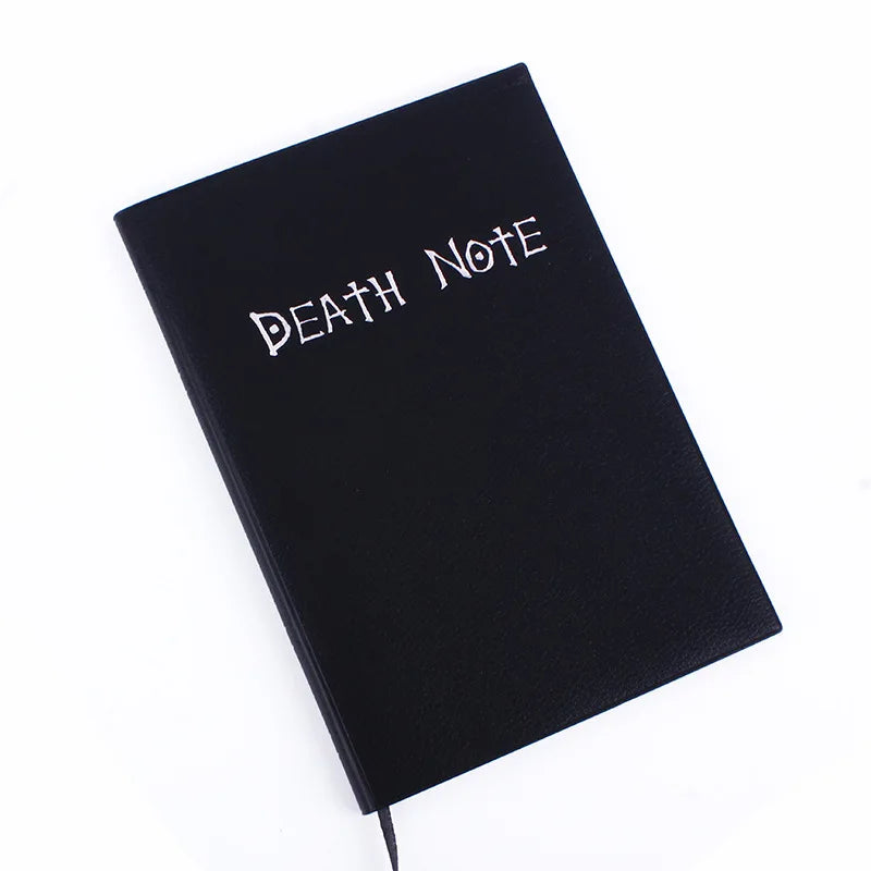 Death Note Notebook Set Leather Journal Notepad Necklace and Feather Pen