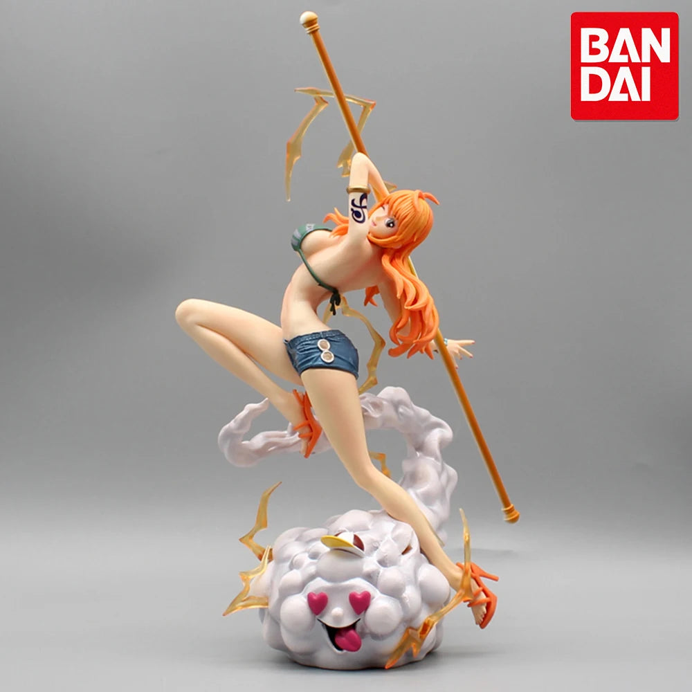 One Piece Figure Nami with Zeus and Treasure Chest