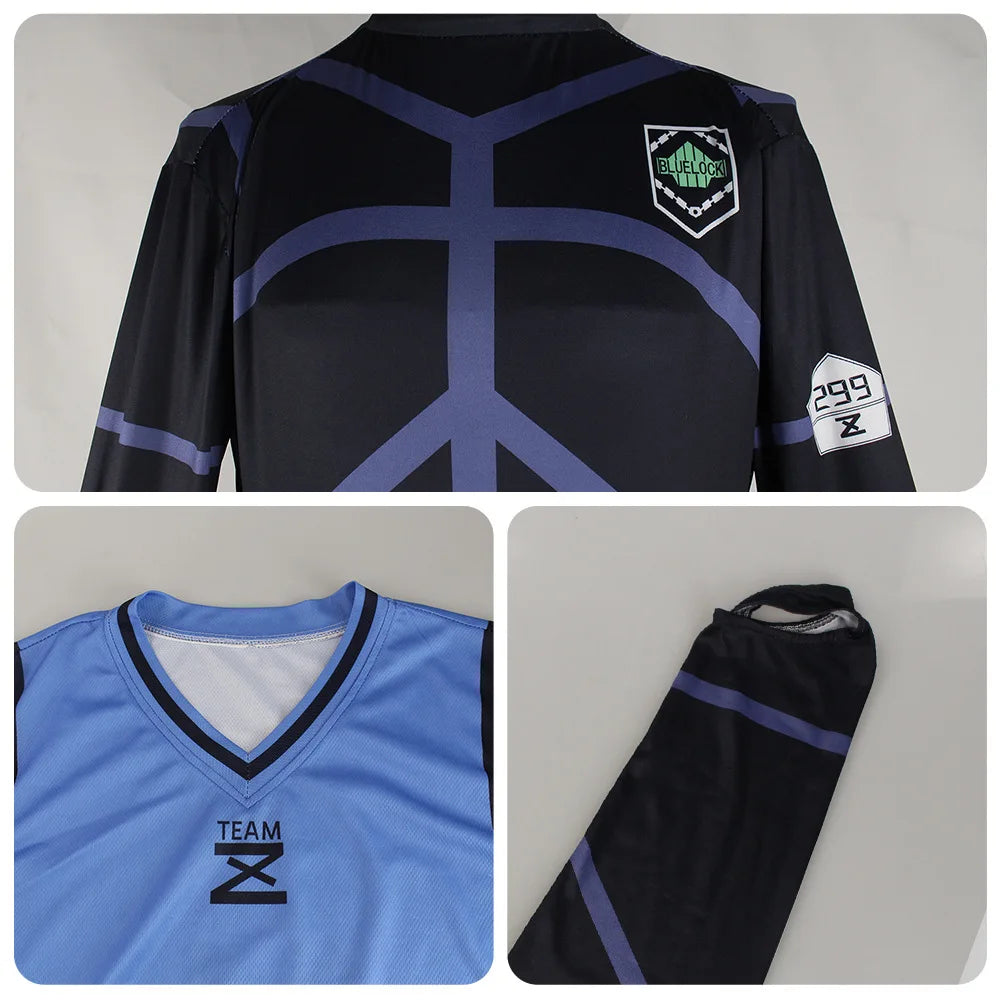 Blue Lock Bachira Meguru Cosplay Football Uniform