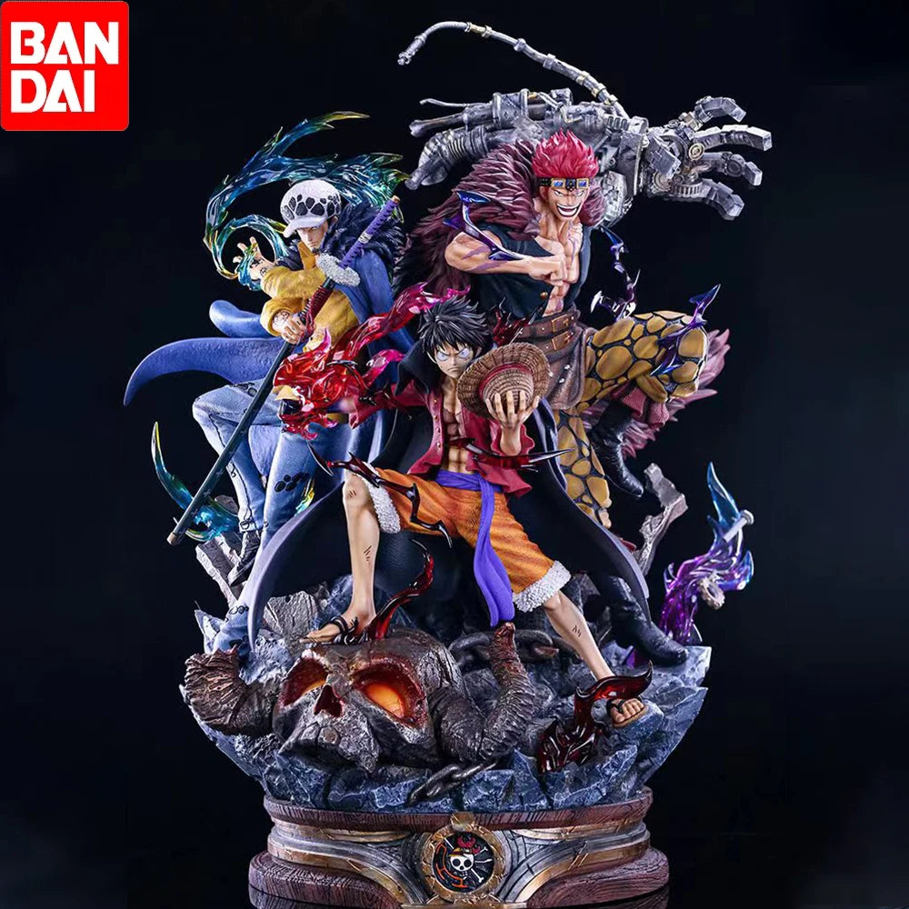 One Piece Anime Statue Luffy, Eustass Kid, and Trafalgar Law