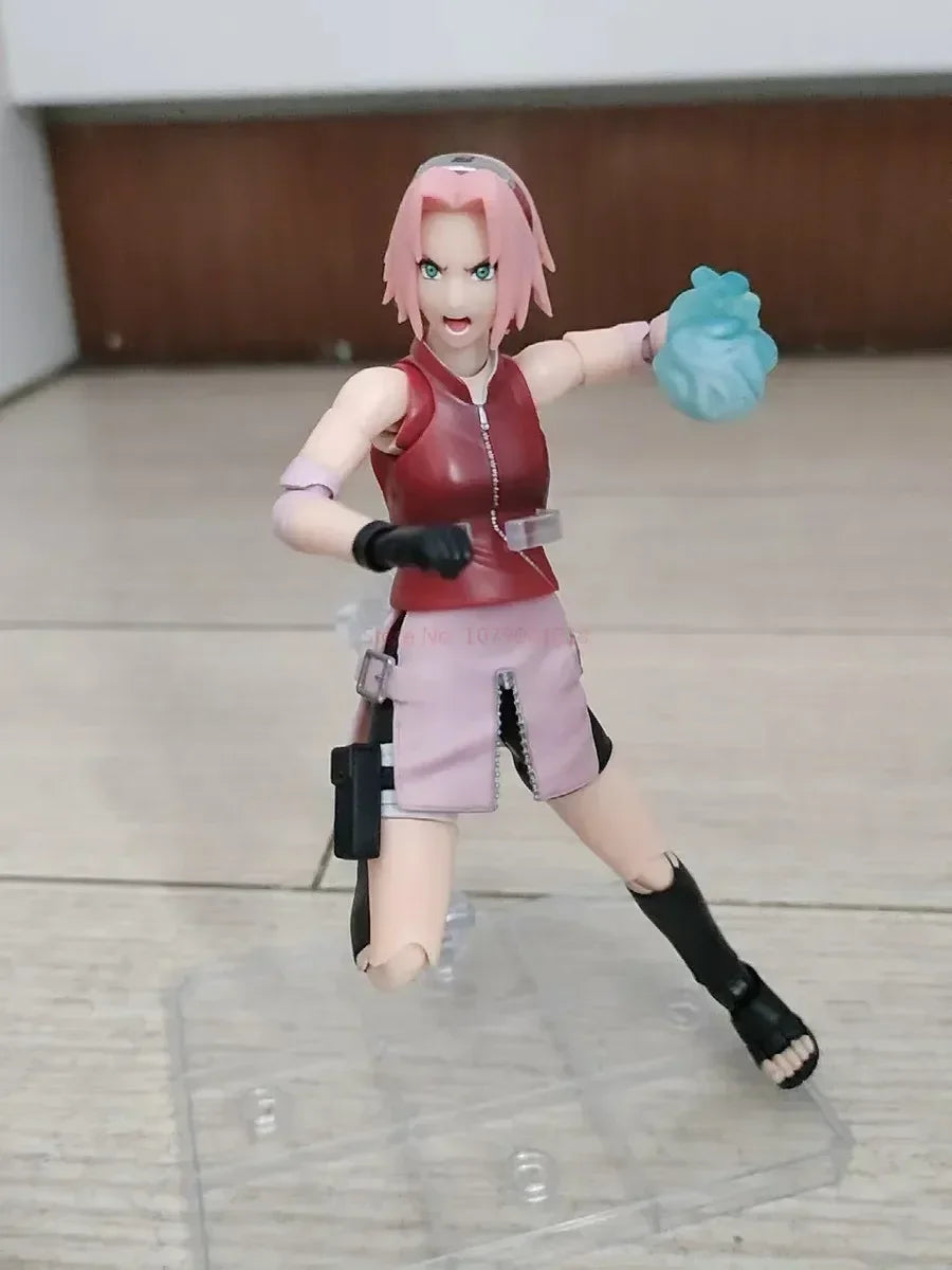 Bandai Naruto Shippuden SH Figuarts Sasuke, Kakashi, Sakura, and Naruto figures