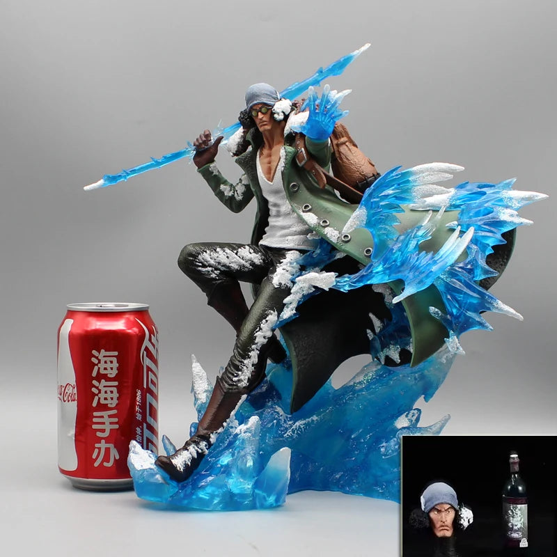 One Piece Aokiji Kuzan Figure w/2 Heads 2 Hands