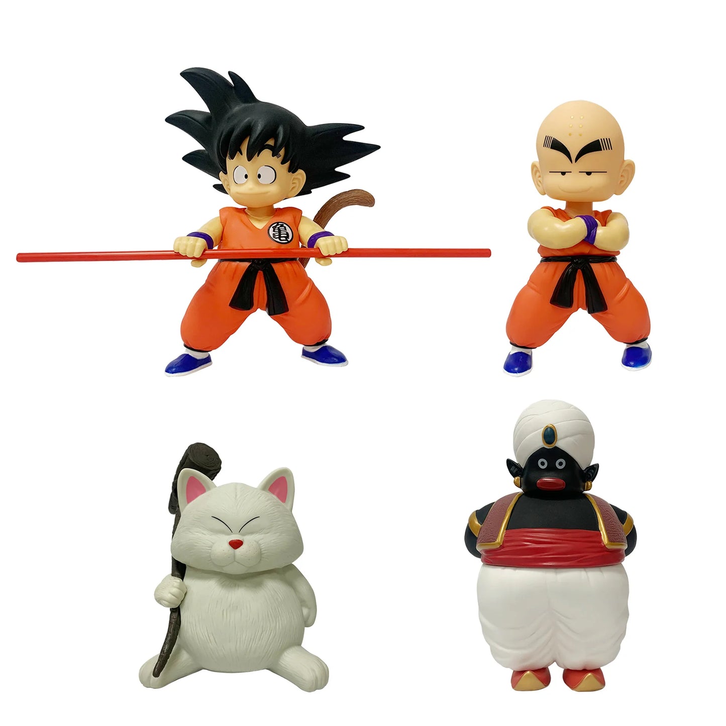 Dragon Ball Oolong, Chaozu, Kid Goku, Kid Krillin, Mr. Popo, or Karin figure