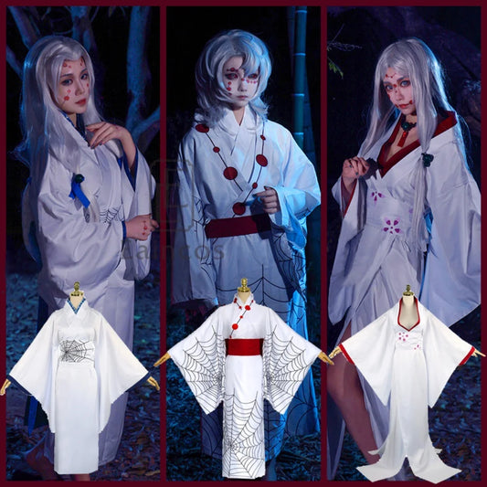 Demon Slayer Spider Rui Mother Sister Cosplay Costume and Wigs