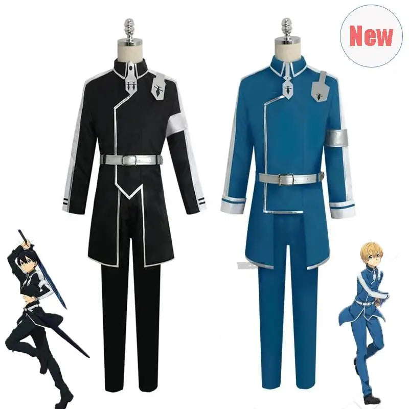 Sword Art Online cosplay Kirito and Eugio costume and wigs