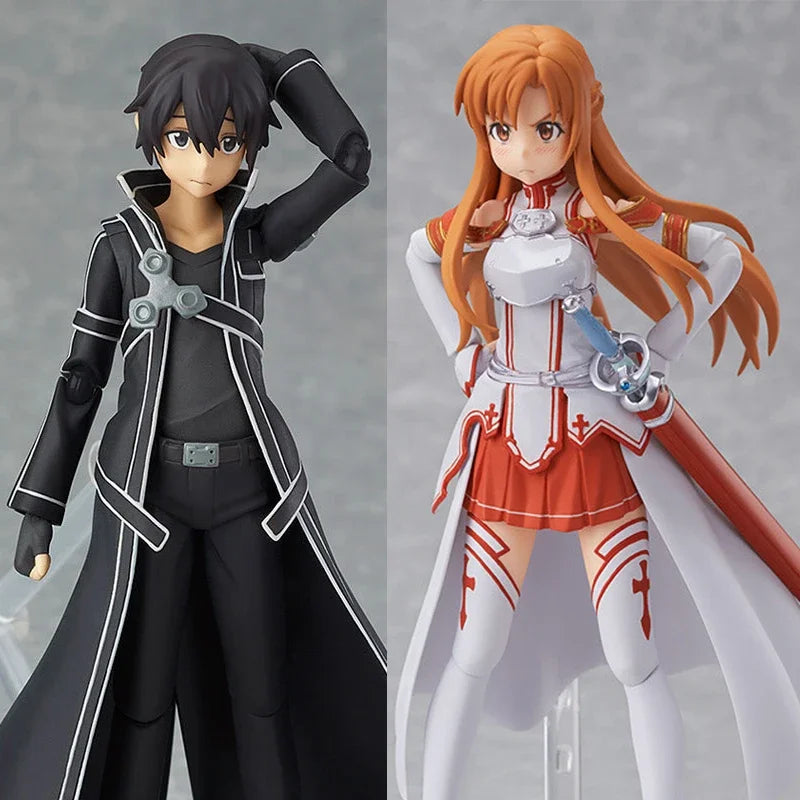 Sword Art Online Yuuki Asuna and Kirito figures