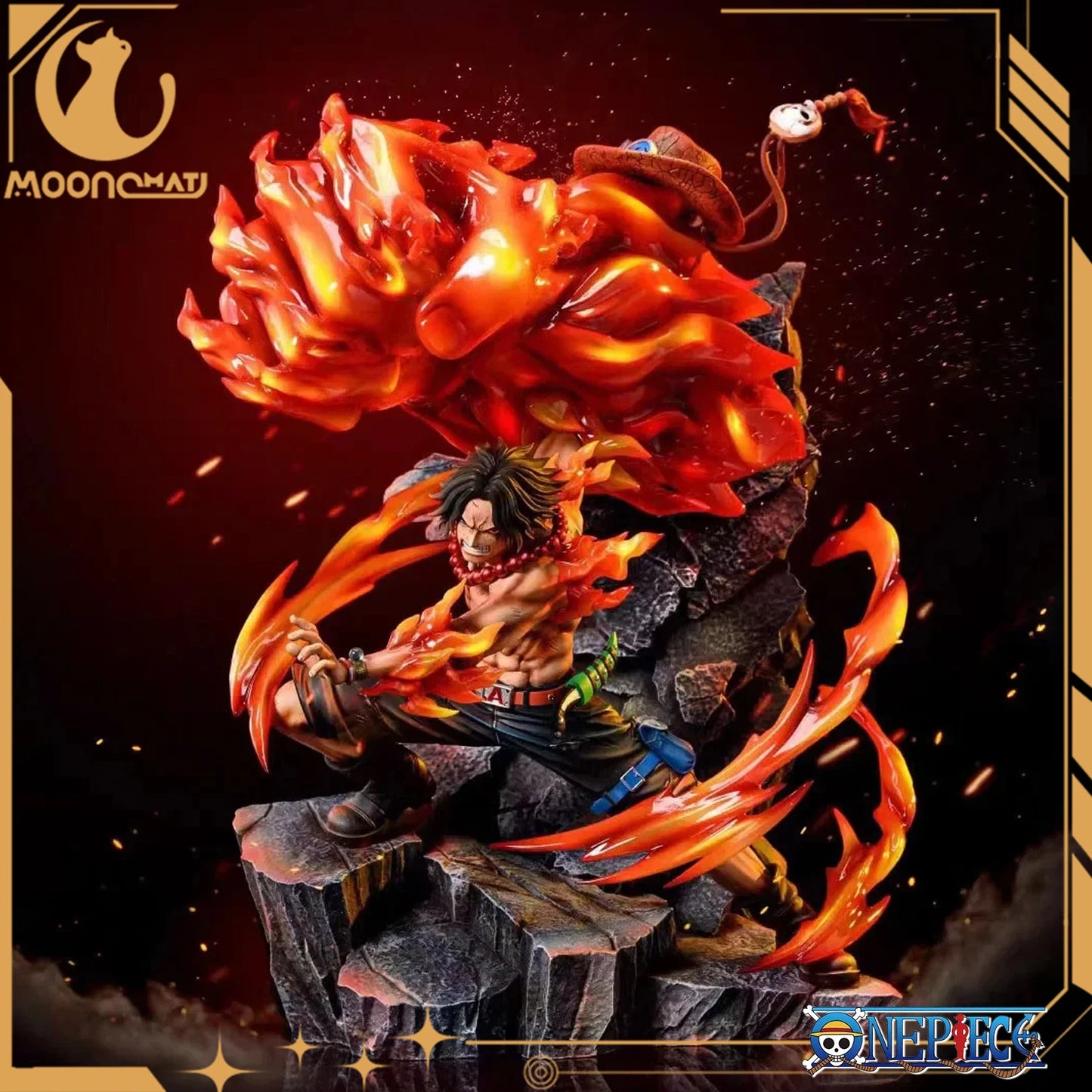 One Piece Portgas D Ace Fire Fist figure