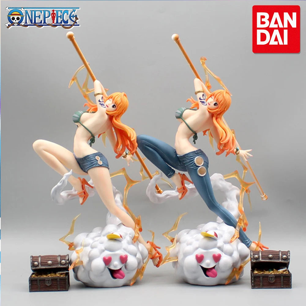 One Piece Figure Nami with Zeus and Treasure Chest