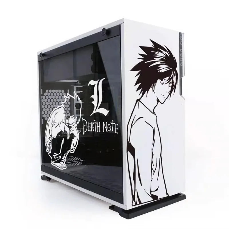 Death Note Computer Case Decorated with L stickers