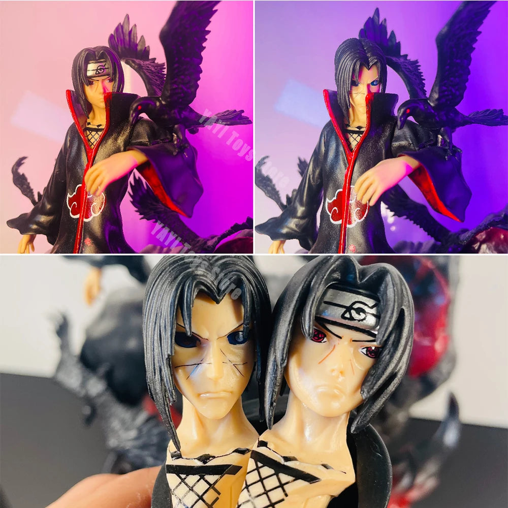 Naruto Shippuden Uchiha Itachi and Crow figurine