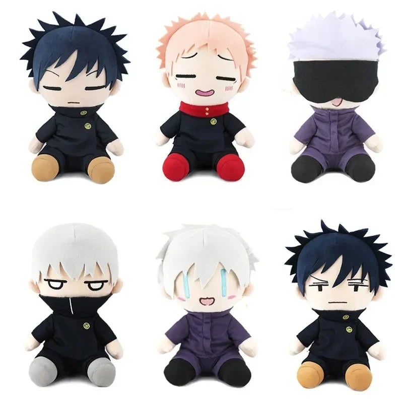 Jujutsu Kaisen Plush Doll Gojo Satoru, Yuji Itadori, Inumaki Toge, and Megumi