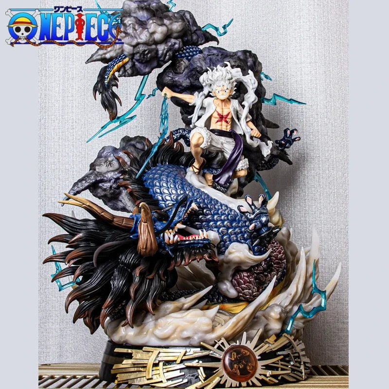 One Piece Anime Luffy Gear 5 Nika Vs Kaido Statue