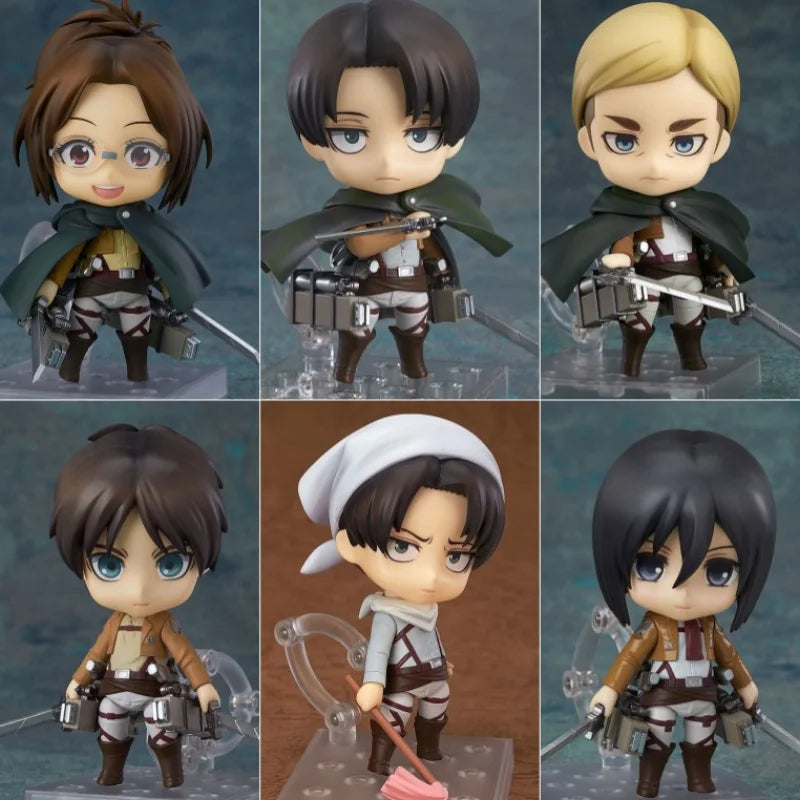 Attack On Titan Hange, Erwin, Eren, Mikasa, or Levi Nenroid figure