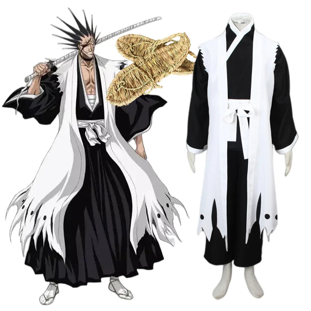 Bleach 11th Division Captain Zaraki Kenpachi Cosplay Costume