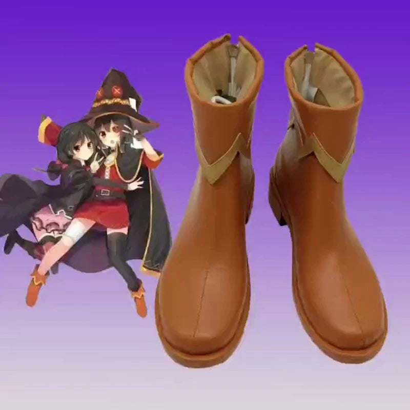 KonoSuba God's Blessing on This Wonderful World Megumin Cosplay Boots