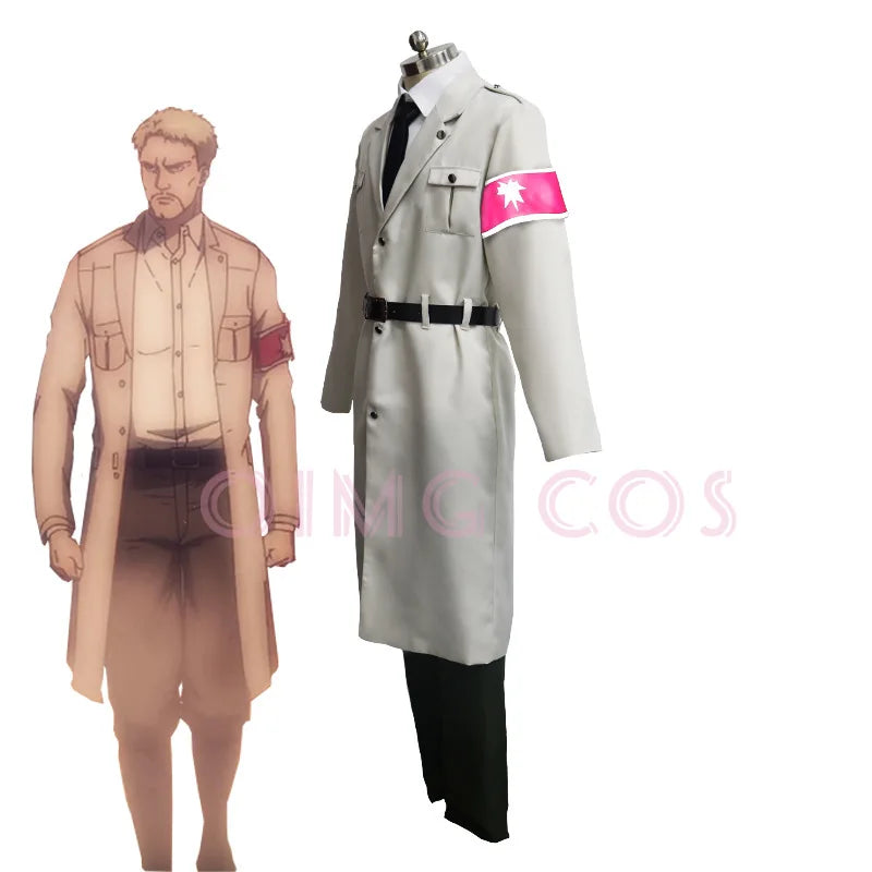 Attack on Titan Reiner Braun Military Uniform Cosplay Costume