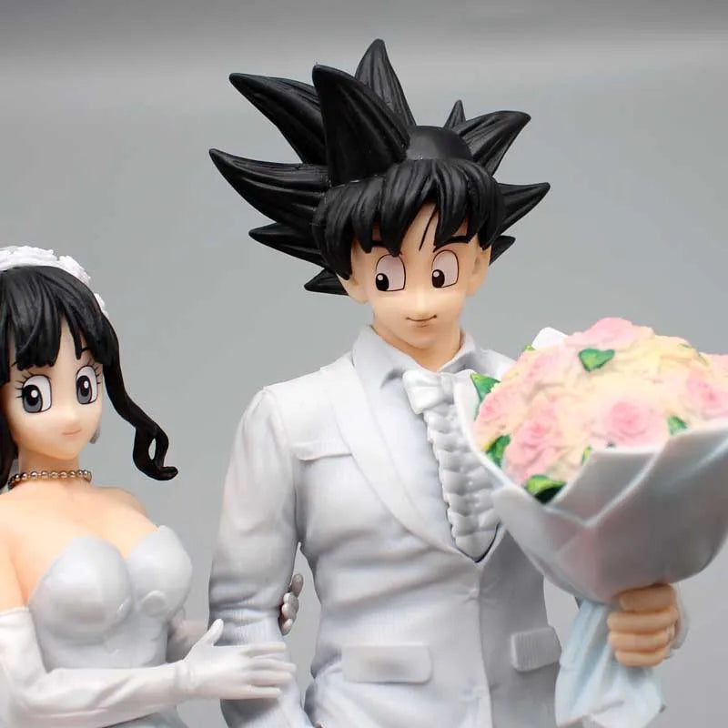 Dragon Ball Son Goku and Chichi Wedding Statues