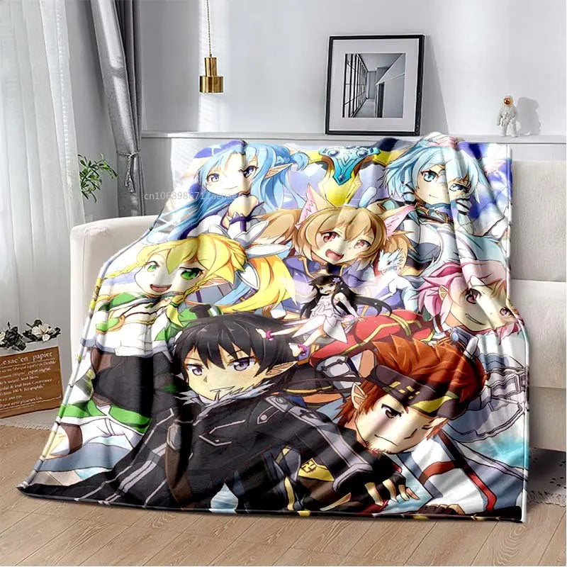 Sword Art Online Blanket options with diffferent styles