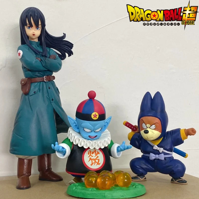 Dragon Ball Mai, Tao Pai Pai, Pilaf, Master Shen, Chiaotzu Kid Goku w/power pole figures