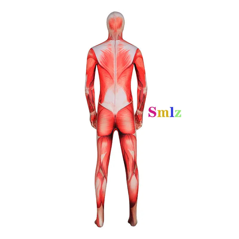 Attack on Titan Cosplay Jumpsuit Human Muscles Bodysuit