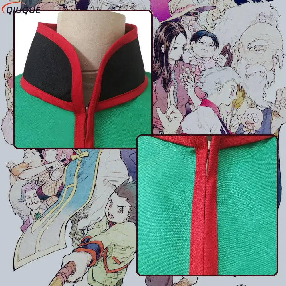 Hunter x Hunter Gon Freecss Cosplay Costume Green Suit