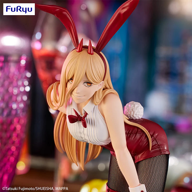 Chainsaw Man Power dressed up as a bunny girl figure