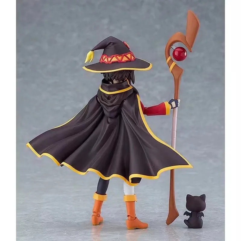 God's Blessing On This Wonderful World Megumin with staff and cat figure