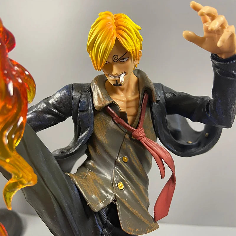 Anime One Piece Figure Sanji Flame Leg