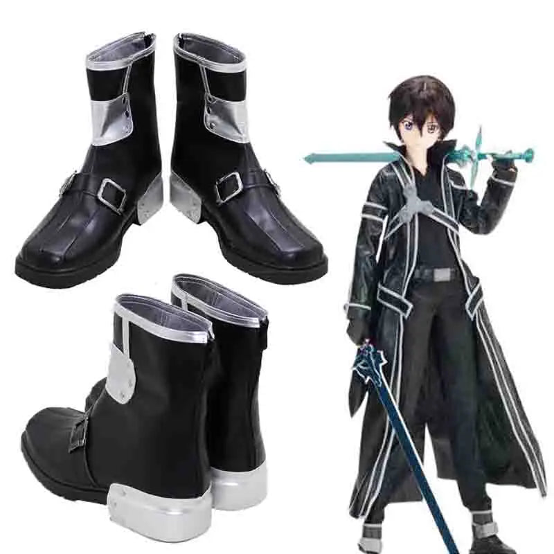 Sword Art Online Cosplay Kirito Boots for Men or Women