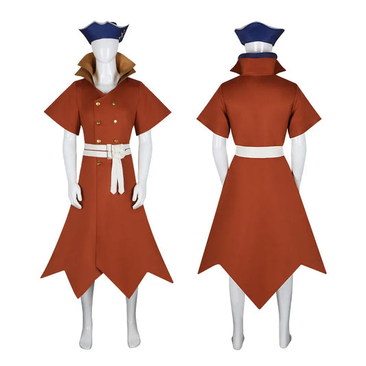 Dr. Stone Nanami Ryusui Cosplay Costume Uniform and Hat