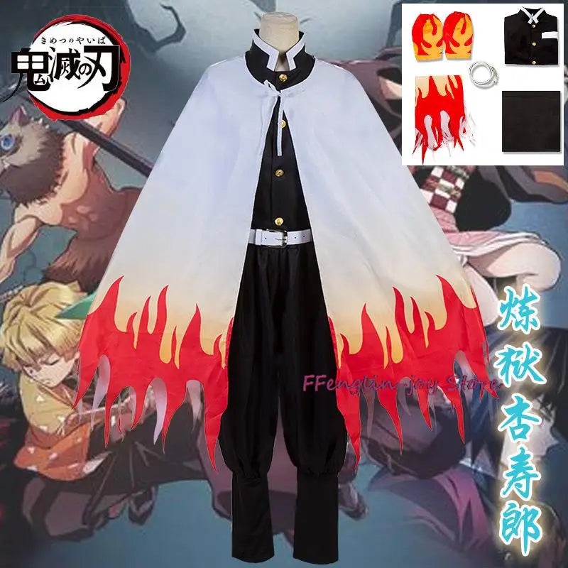 Demon Slayer Rengoku Kyoujurou Kimono Cosplay Costume