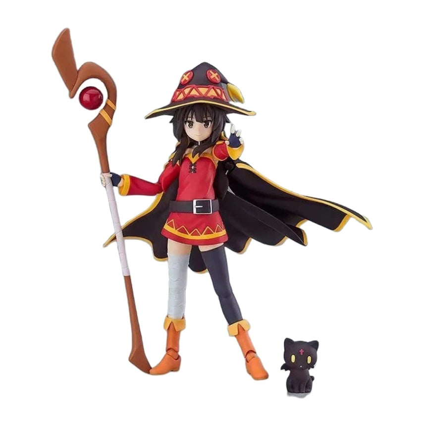 God's Blessing On This Wonderful World Megumin with staff and cat figure