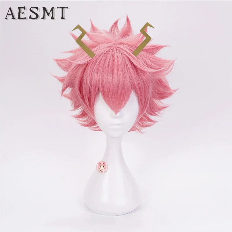 My Hero Academia Mina Ashido Pink Wig Cosplay