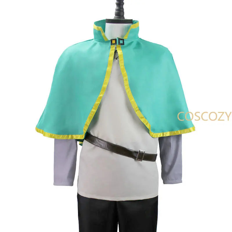 Kono Subarashii Sekai Ni Shukufuku Wo! Satou Kazuma Green Fairy Tail Cosplay Costume