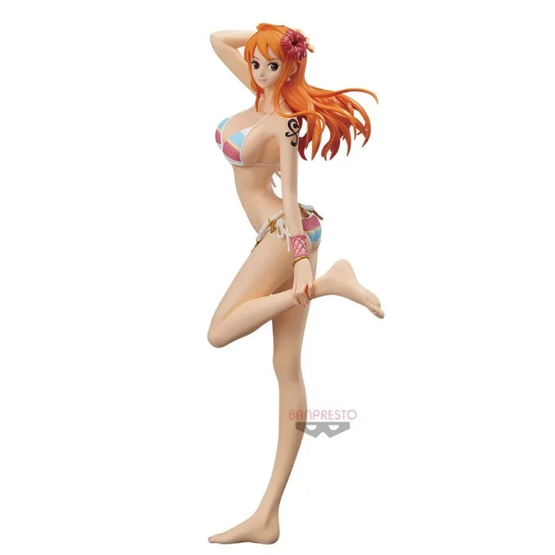 One Piece Bonney, Nami, Robin, Boa Hancock, Vivi, Kalifa, Pudding, Shirahoshi, and Vinsmoke Reiju figures