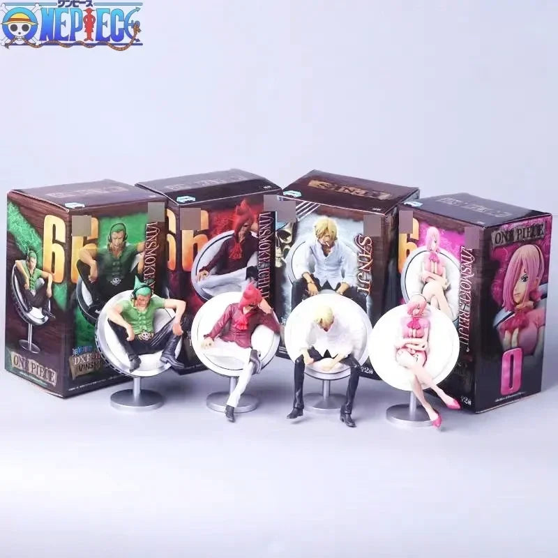 One Piece Vinsmoke Family Judge, Ichiji, Niji, Yonji, Sanji, and Reiju Figure